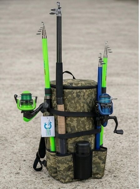 Termolu 4 Olta Kapasiteli Balıkçı Çantası – Su İtici, Ergonomik, Termos Bölmeli