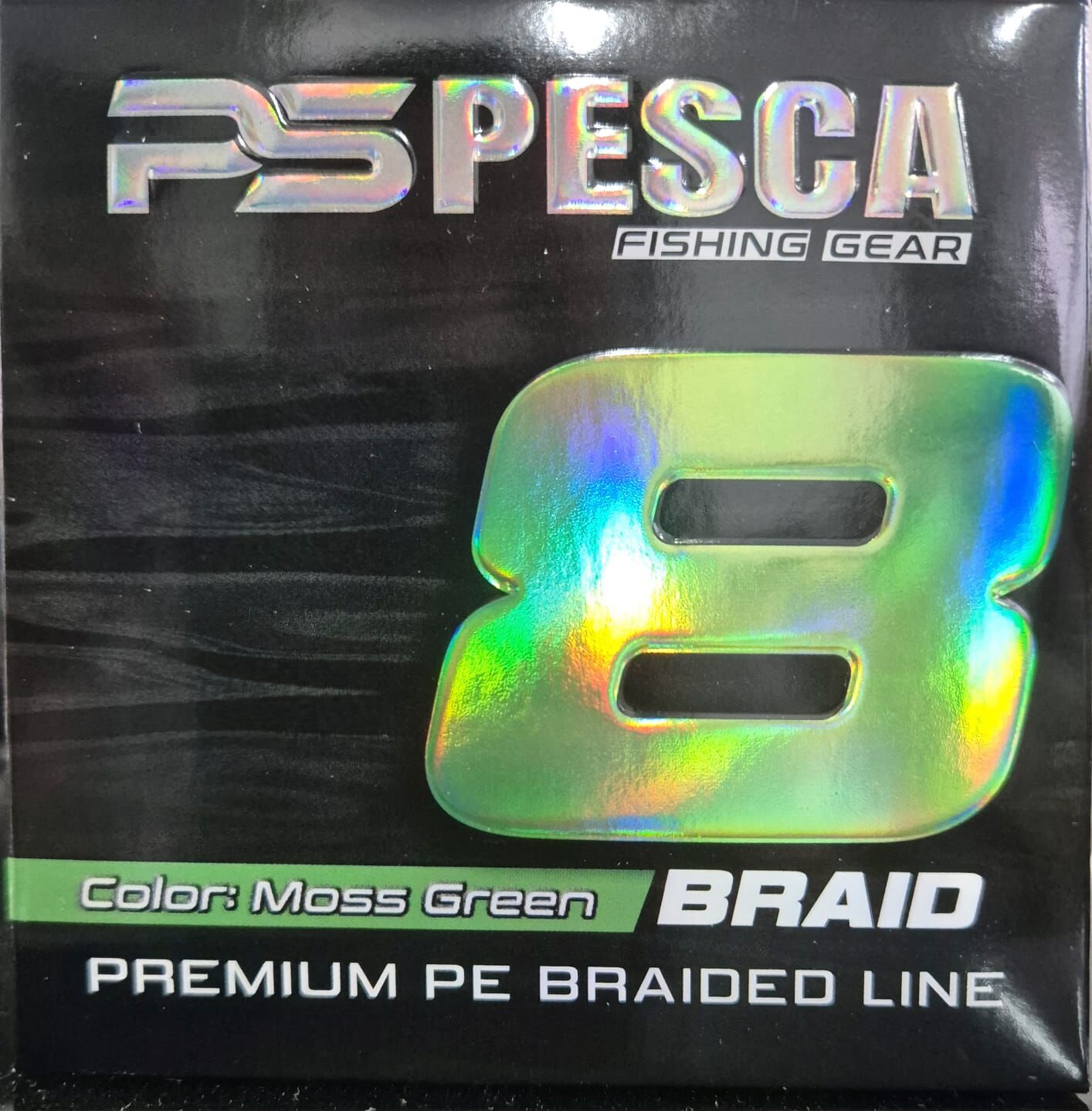 PESCA BRAND  8X BRAID 300METRE 0.08MM - MOSS GREEN